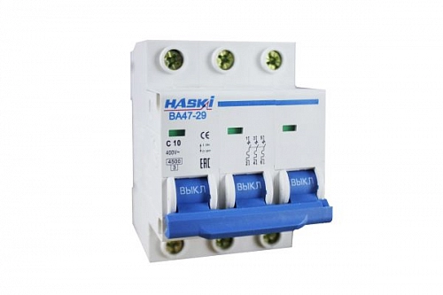 Выкл. авт. ВА47-29 3Р 10А 4.5кА хар. С 4810228000401