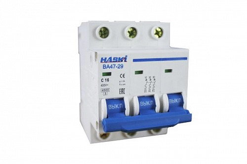 Выкл. авт. ВА47-29 3Р 16А 4.5кА хар. С 4810228000425