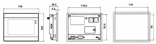 Wecon PI 4,3-дюйма HMI: PI3041ig-C(N)