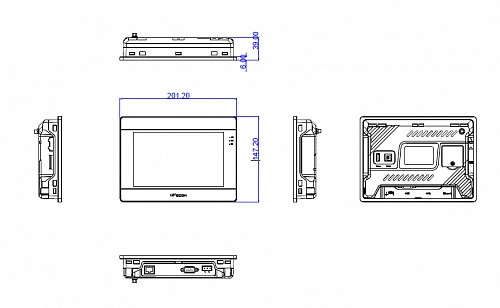 Wecon HMI 7-дюймов: PI3070ig-O-H(IPS)