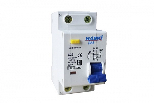 Диф. автомат ДА8 2P 25А 30мА 4810228003754