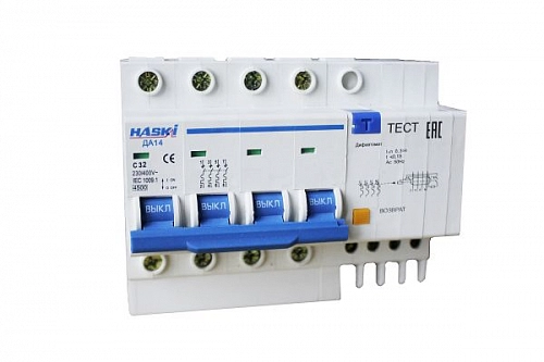 Диф. автомат ДА14 4P 32А 30мА 4810228004393