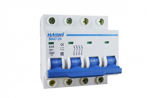 Выкл. авт. ВА47-29 4Р 63А 4.5кА хар. С 4810228000647
