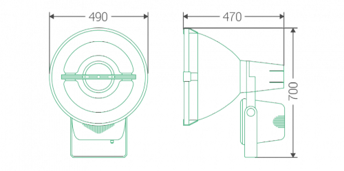 Индукционный прожектор ITL FL004