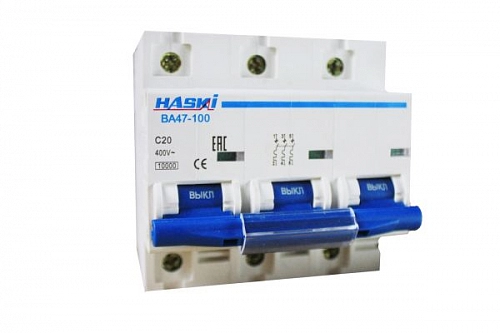Выкл. авт. ВА47-100 3Р 20А 10кА хар. C 4810228002610