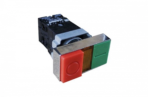 Кнопка управления BW8465 сдвоен. с подсв. 1з+1р 4810228006021