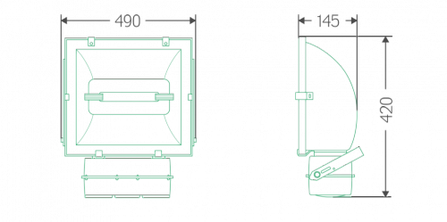 Индукционный прожектор ITL FL002