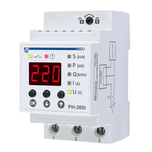 Реле напряжения РН-260Т 63А