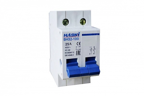 Выключатель нагрузки ВН32-100 2Р  25А 4810228003419