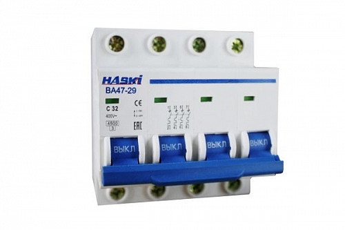 Выкл. авт. ВА47-29 4Р 32А 4.5кА хар. С 4810228000616
