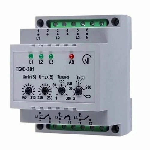 Электронный переключатель фаз ПЭФ-301