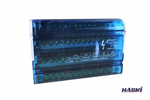 Шина _N_ нулевая в корпусе на DIN-рейку 4х15 групп 4810228006748